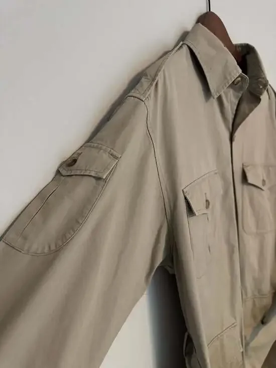 Vintage Banana Republic Safari & Travel Clothing Co. Belted Cotton Safari Jacket - Picture 4 of 9